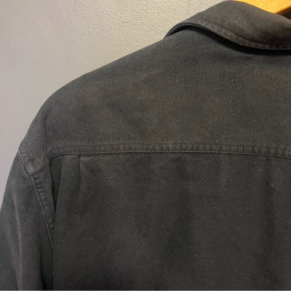 Vintage Cabela’s chamois deerskin soft button down shirt black L - Picture 6 of 11